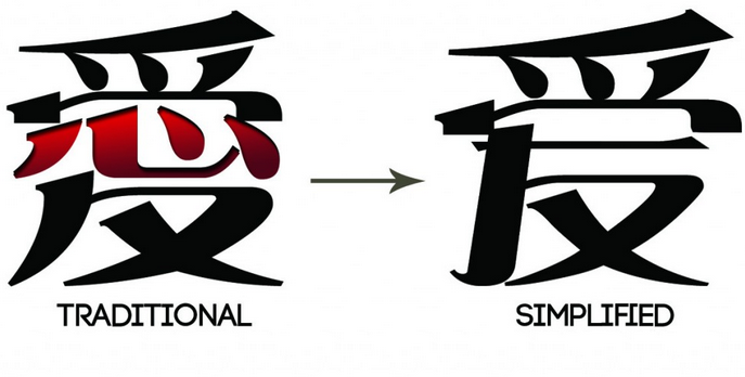 Tiếng Trung Quốc (Tiếng trung Giản Thể) và tiếng Đài Loan (Tiếng Trung Phồn thể) khác nhau như nào?